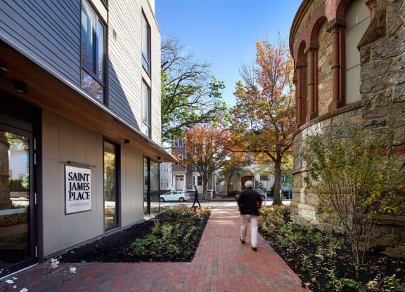Leasing Office Exterior at Saint James Place, Cambridge, MA, 02140